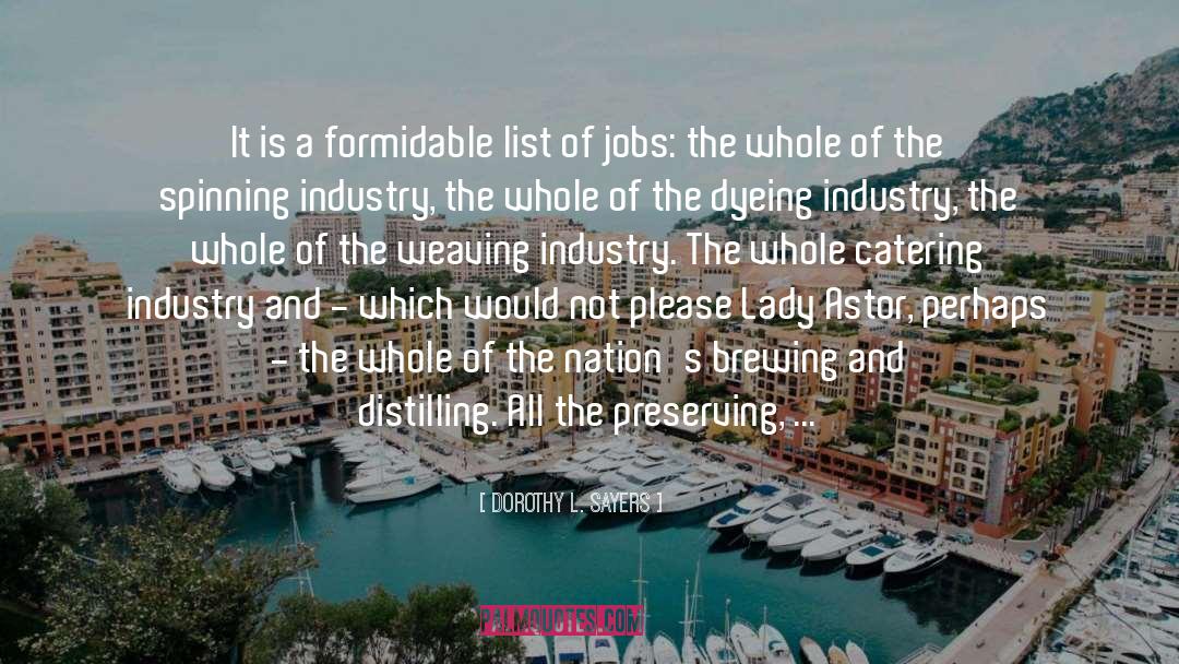 Jobs quotes by Dorothy L. Sayers