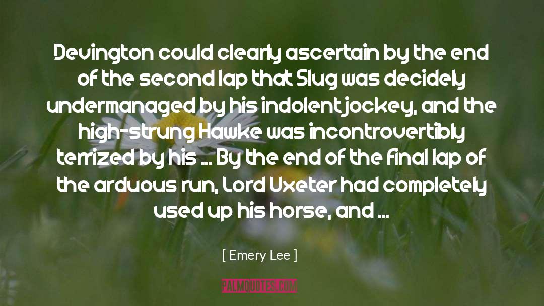 Jockey quotes by Emery Lee