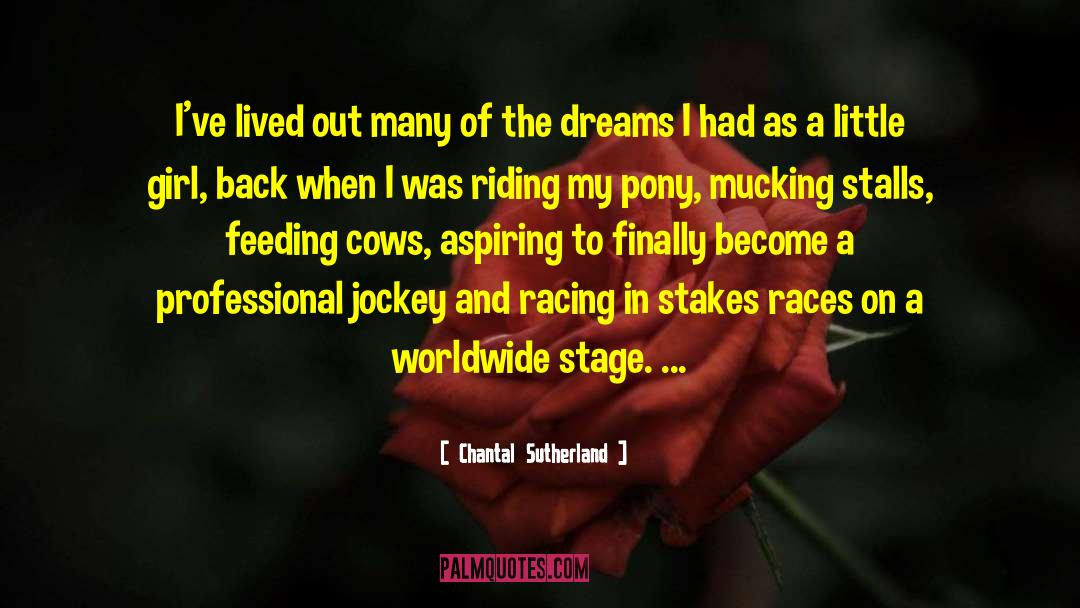 Jockey quotes by Chantal Sutherland