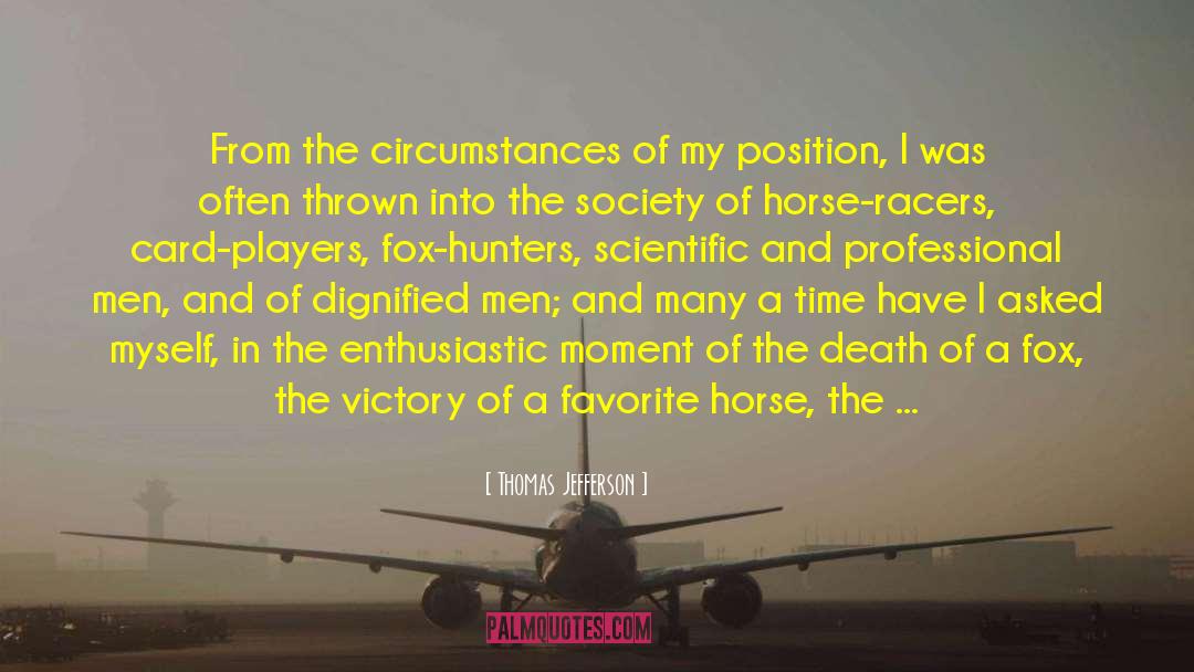 Jockey quotes by Thomas Jefferson