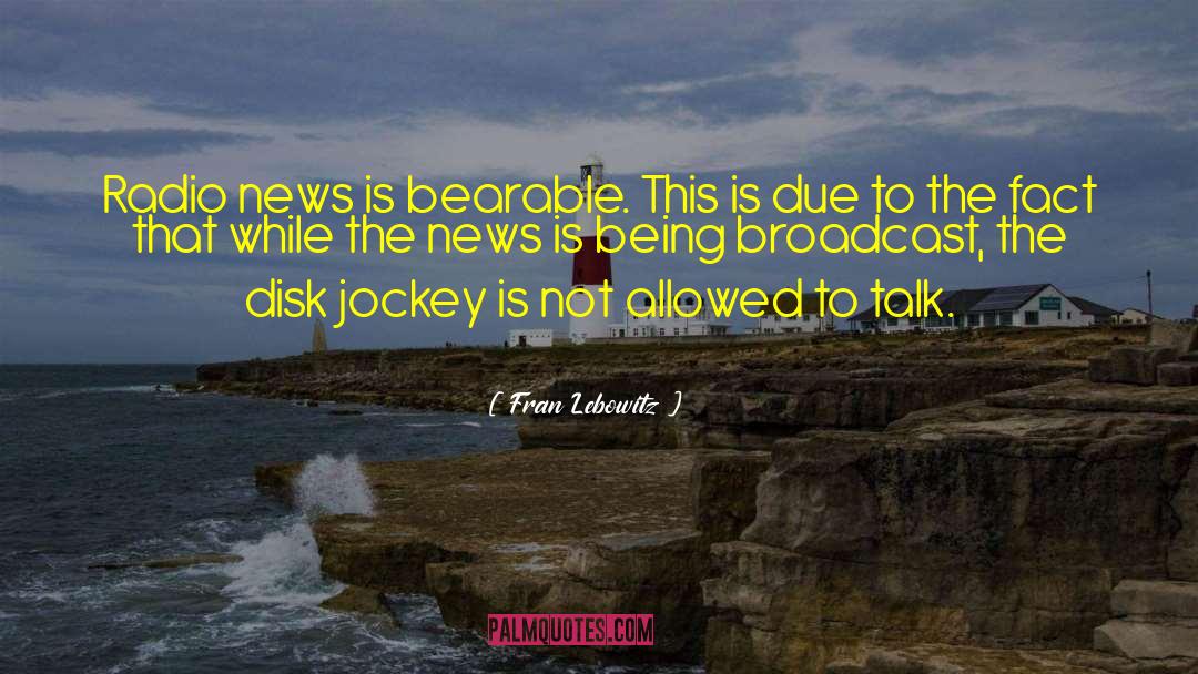 Jockey quotes by Fran Lebowitz