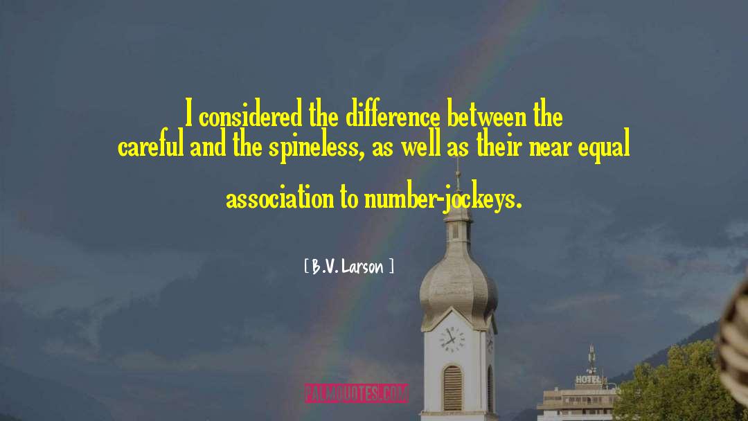 Jockeys quotes by B.V. Larson