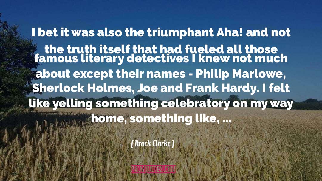 Joe Hardy quotes by Brock Clarke