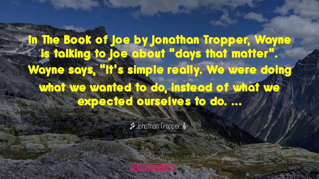 Joe Vagrant quotes by Jonathan Tropper