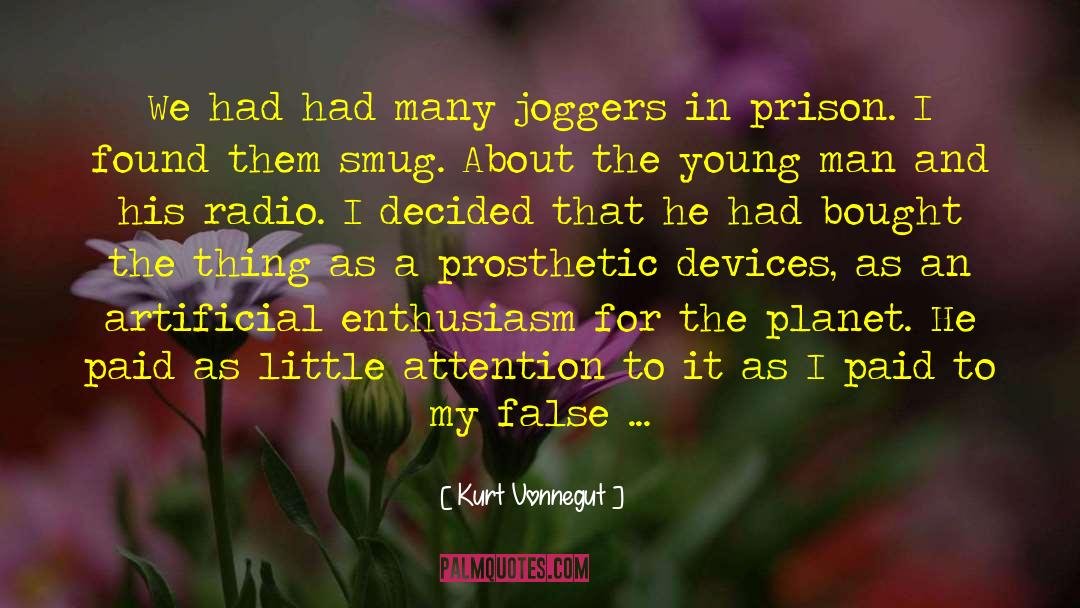 Joggers quotes by Kurt Vonnegut