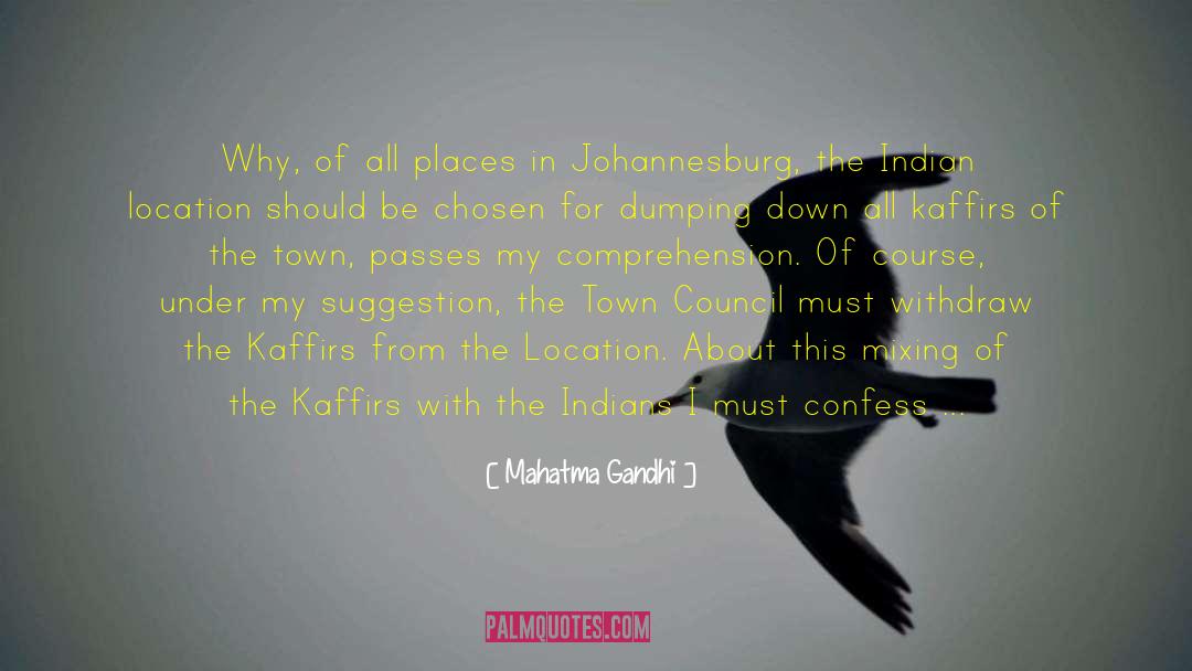 Johannesburg quotes by Mahatma Gandhi