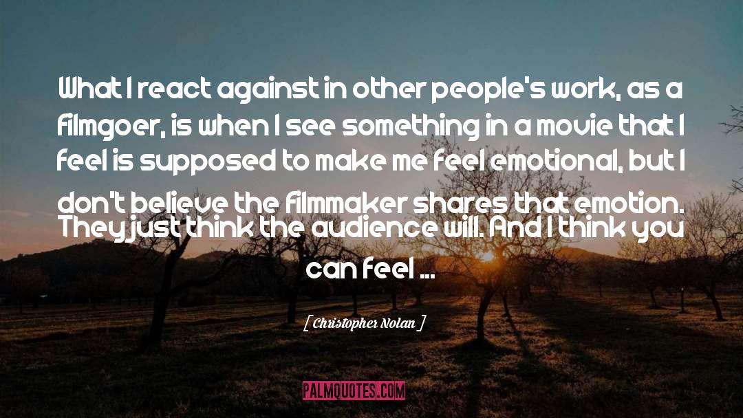 Johannesen Filmmaker quotes by Christopher Nolan