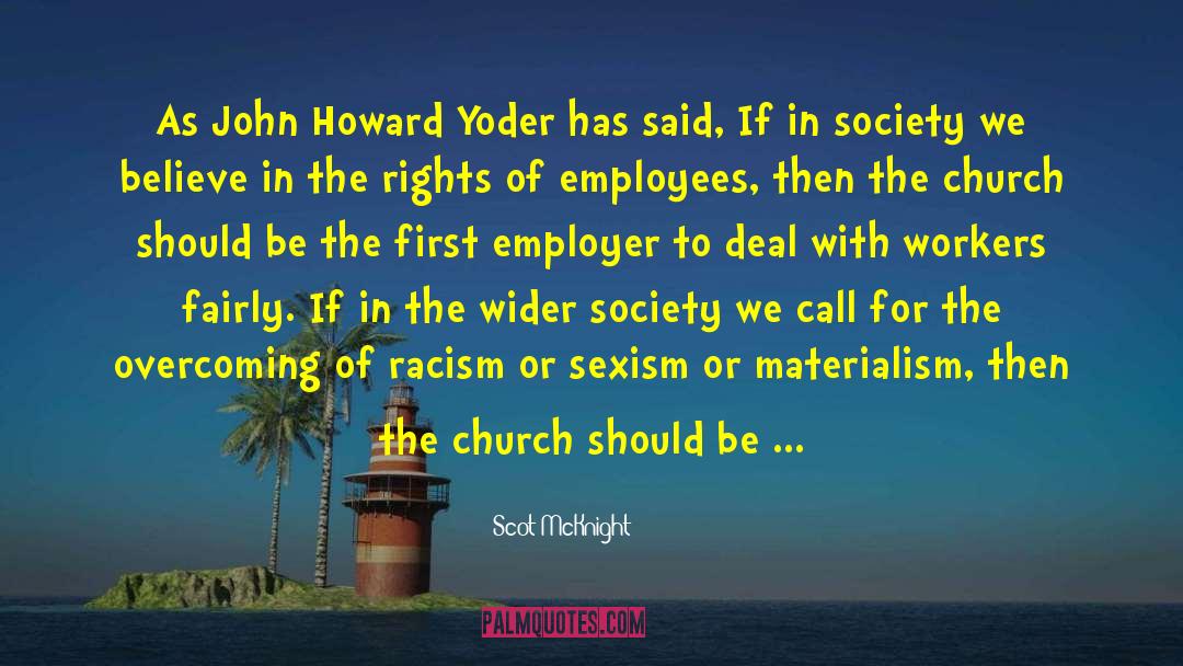 John Howard Yoder quotes by Scot McKnight