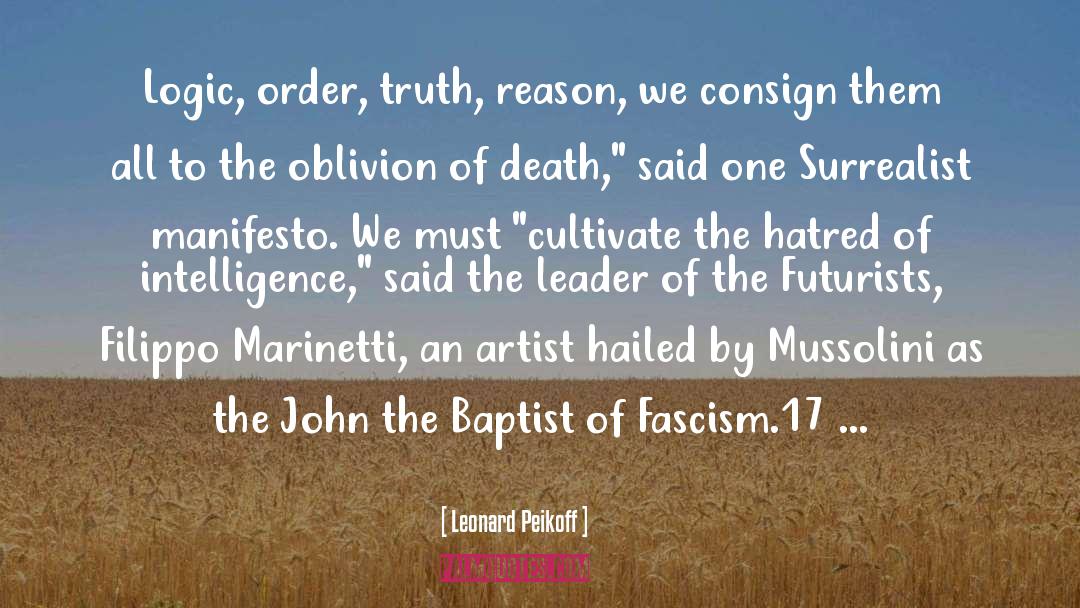 John The Baptist quotes by Leonard Peikoff