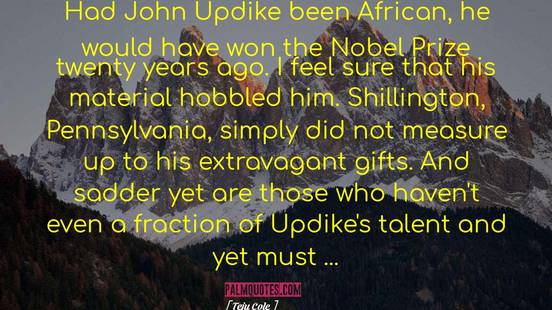 John Updike quotes by Teju Cole