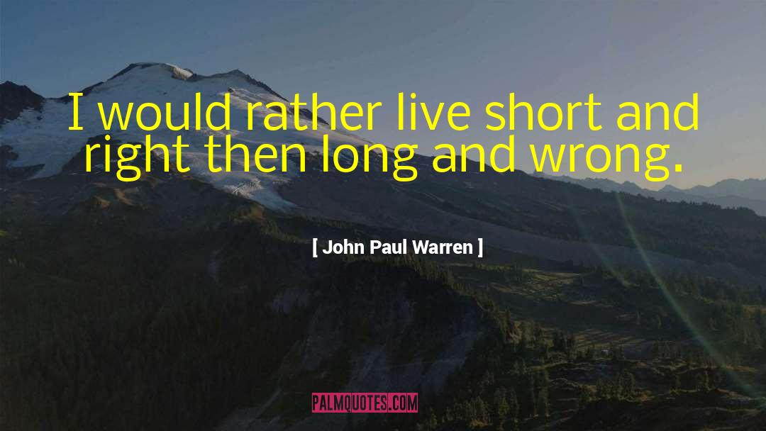 John Waterhouse quotes by John Paul Warren