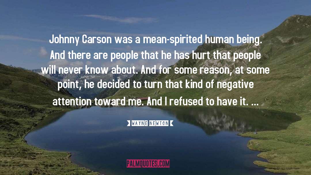 Johnny Carson quotes by Wayne Newton