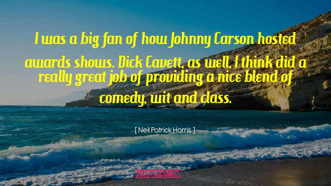 Johnny Carson quotes by Neil Patrick Harris
