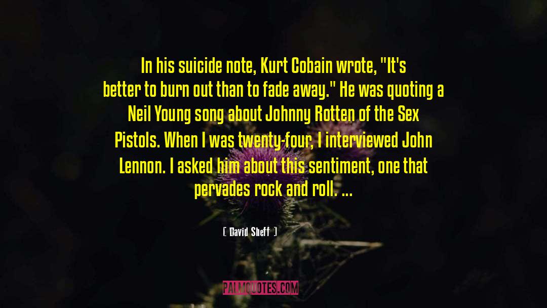 Johnny Rotten quotes by David Sheff