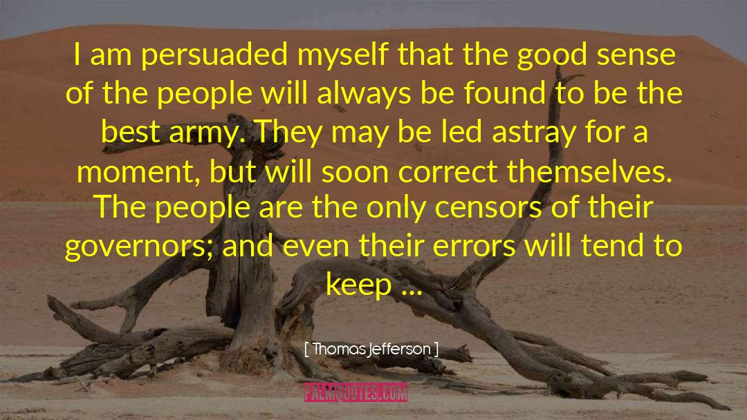 Joining The Army quotes by Thomas Jefferson