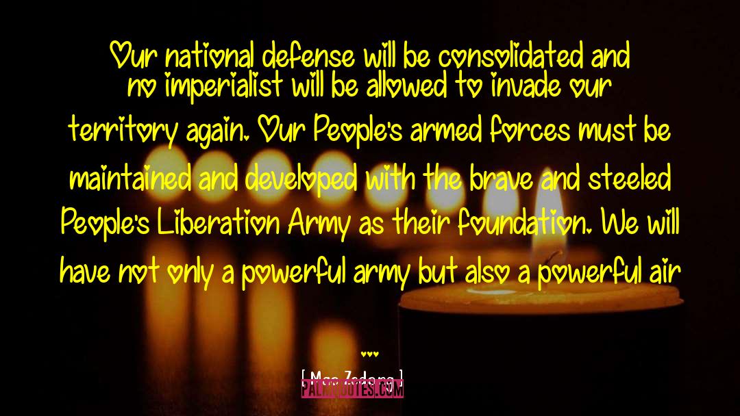 Joining The Army quotes by Mao Zedong