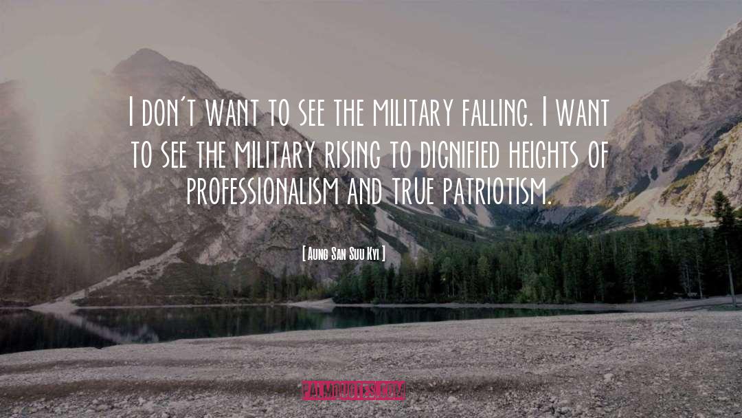 Joining The Military quotes by Aung San Suu Kyi