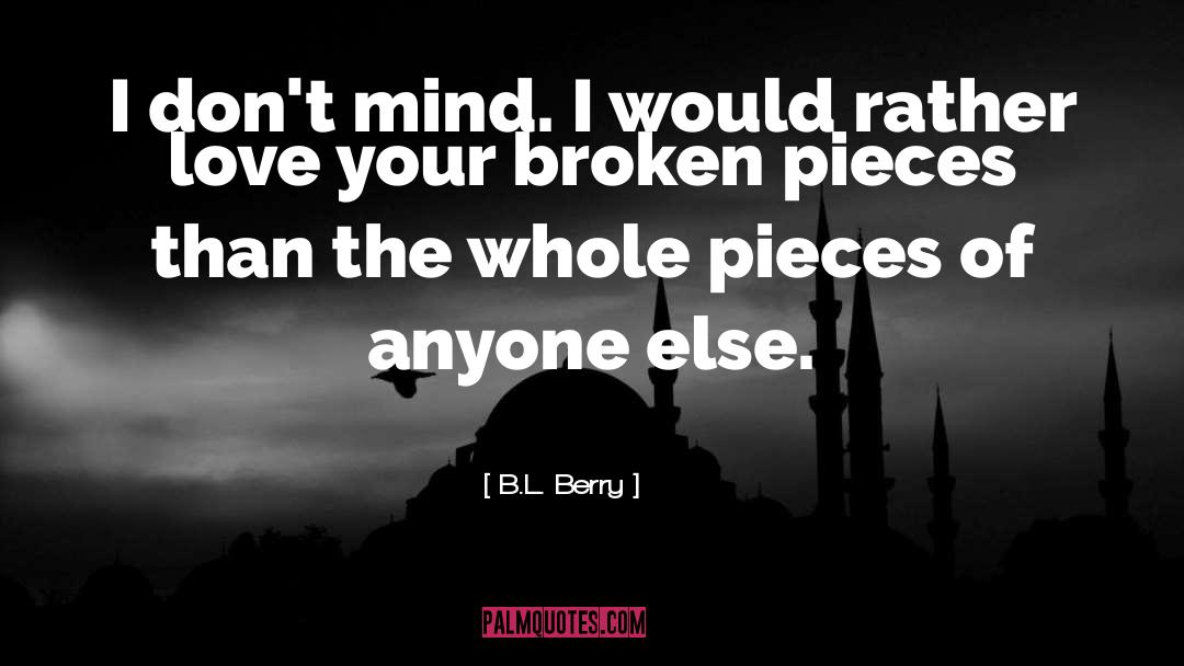 Joining The Pieces quotes by B.L. Berry
