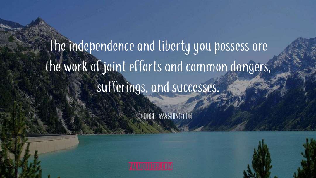 Joint Efforts quotes by George Washington