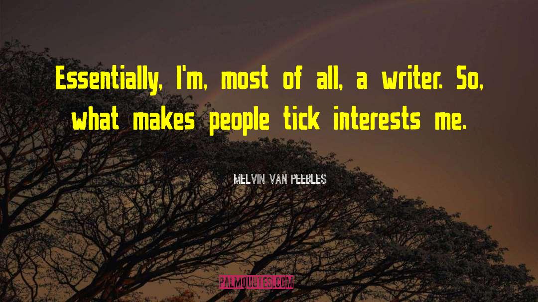 Joint Interest quotes by Melvin Van Peebles