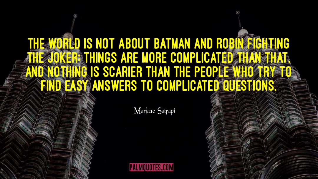 Joker quotes by Marjane Satrapi