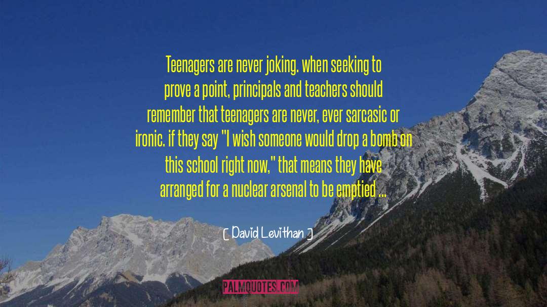 Joking quotes by David Levithan