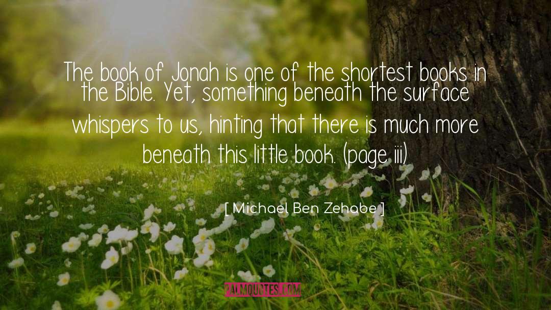 Jonah quotes by Michael Ben Zehabe