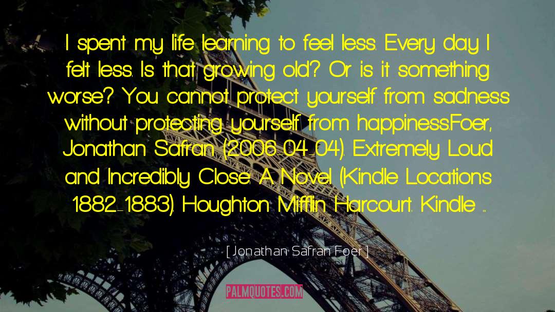 Jory Harcourt quotes by Jonathan Safran Foer
