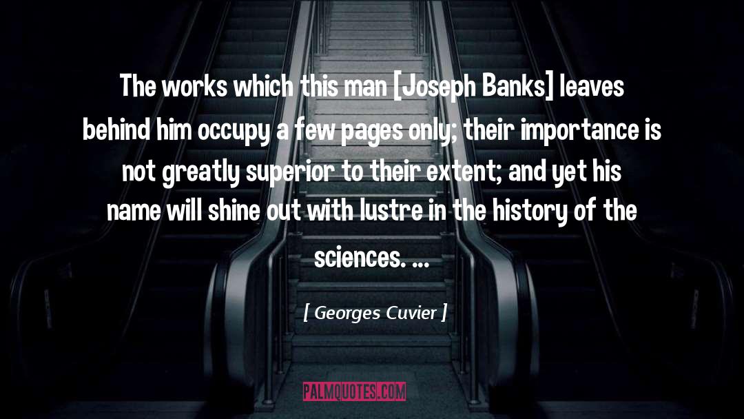 Joseph Banks quotes by Georges Cuvier