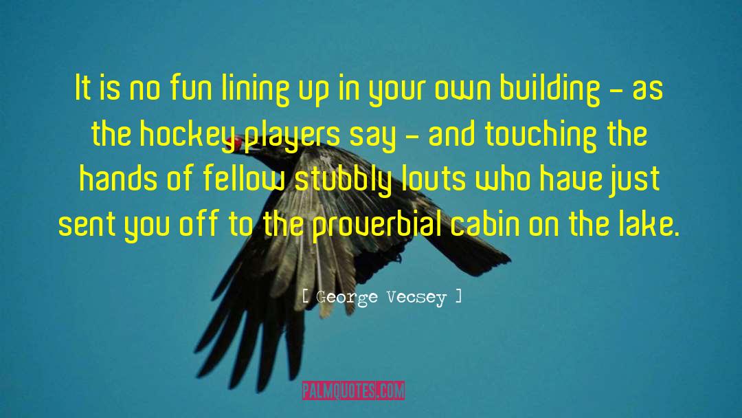 Joueur De Hockey quotes by George Vecsey