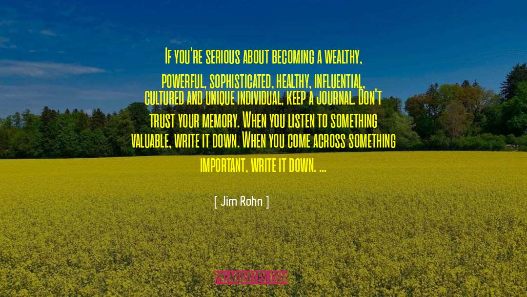 Journal Intime quotes by Jim Rohn