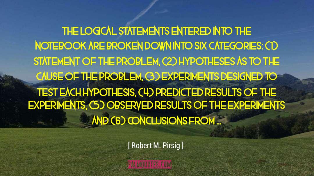 Journal Notebook quotes by Robert M. Pirsig