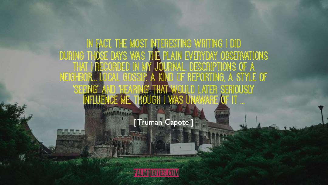 Journal quotes by Truman Capote