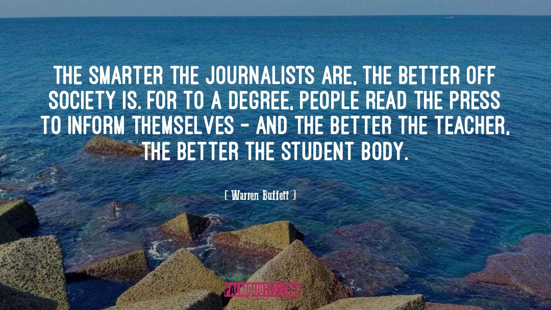 Journalist quotes by Warren Buffett