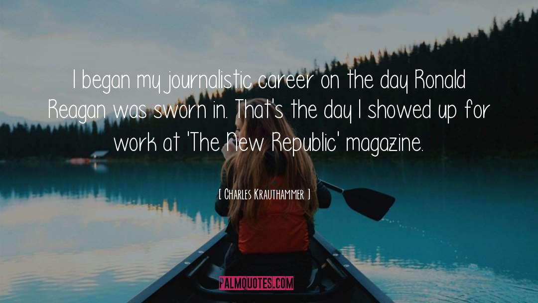 Journalistic quotes by Charles Krauthammer
