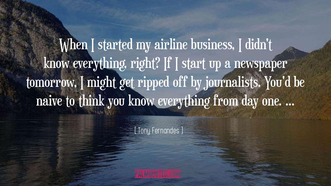 Journalists quotes by Tony Fernandes