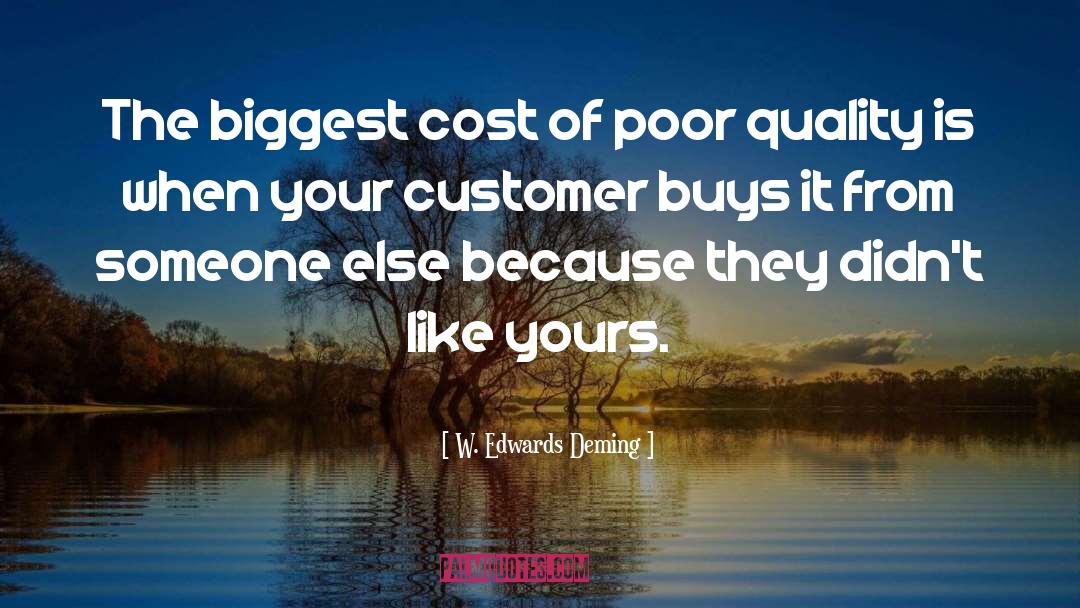 Journalize Cost quotes by W. Edwards Deming