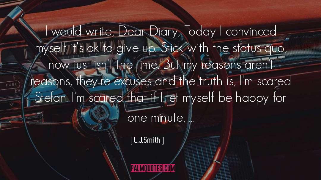 Journals Diaries quotes by L.J.Smith