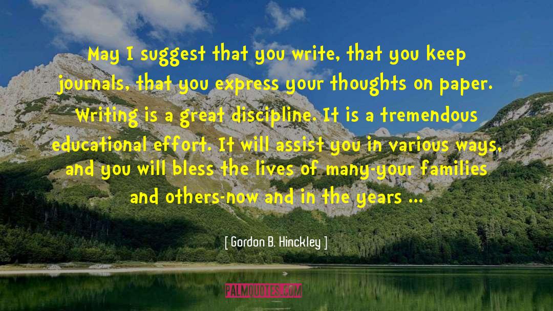 Journals quotes by Gordon B. Hinckley