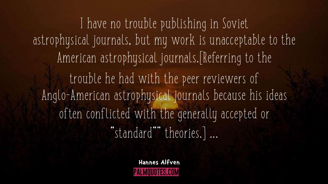 Journals With quotes by Hannes Alfven