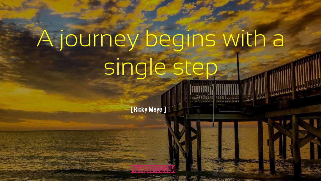 Journey Begins quotes by Ricky Maye