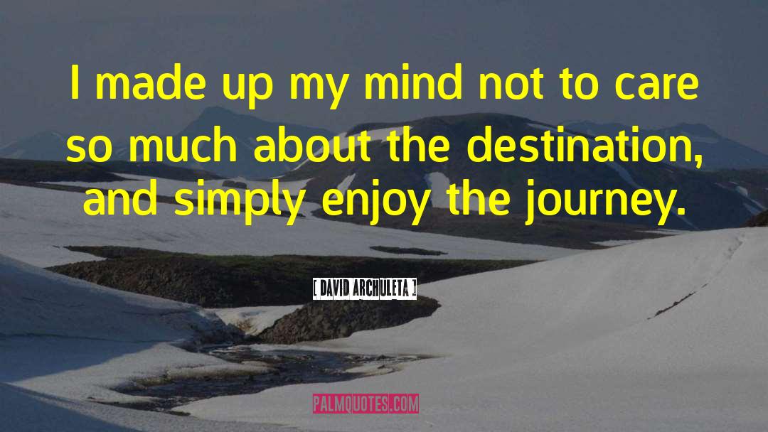 Journey Destination quotes by David Archuleta