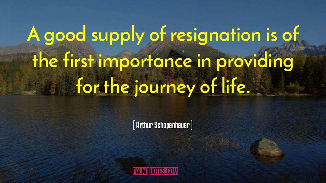 Journey Of Life quotes by Arthur Schopenhauer