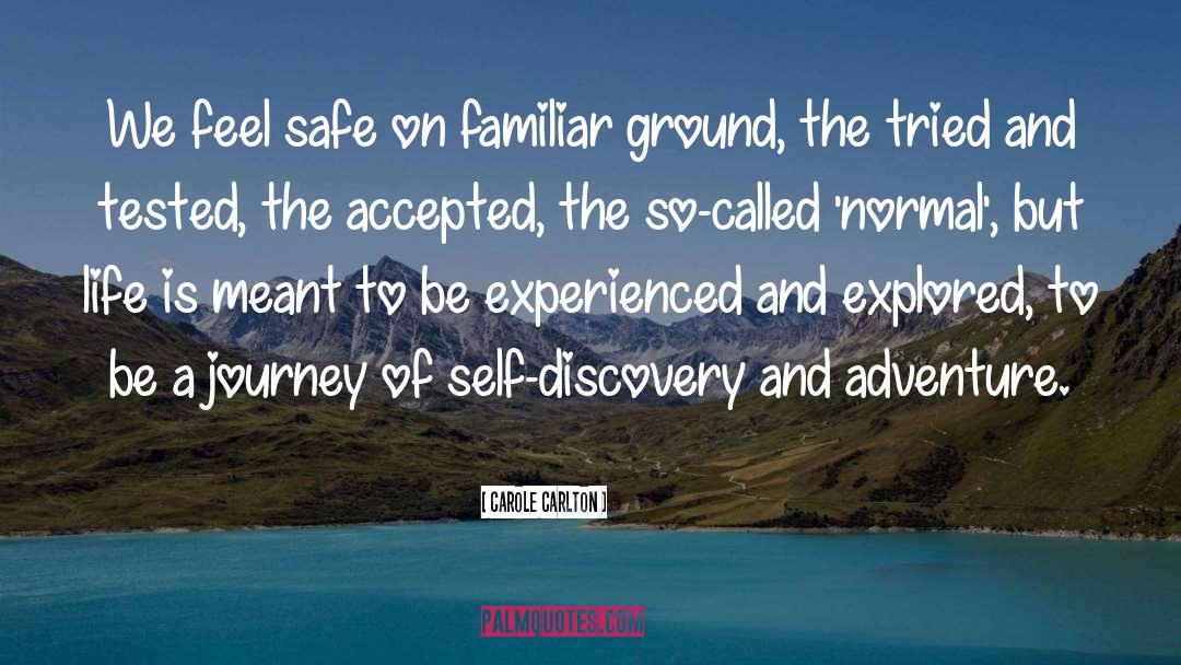 Journey Of Self Discovery quotes by Carole Carlton