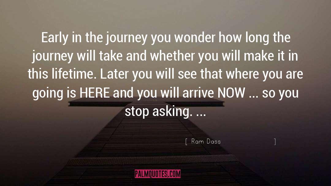 Journey quotes by Ram Dass