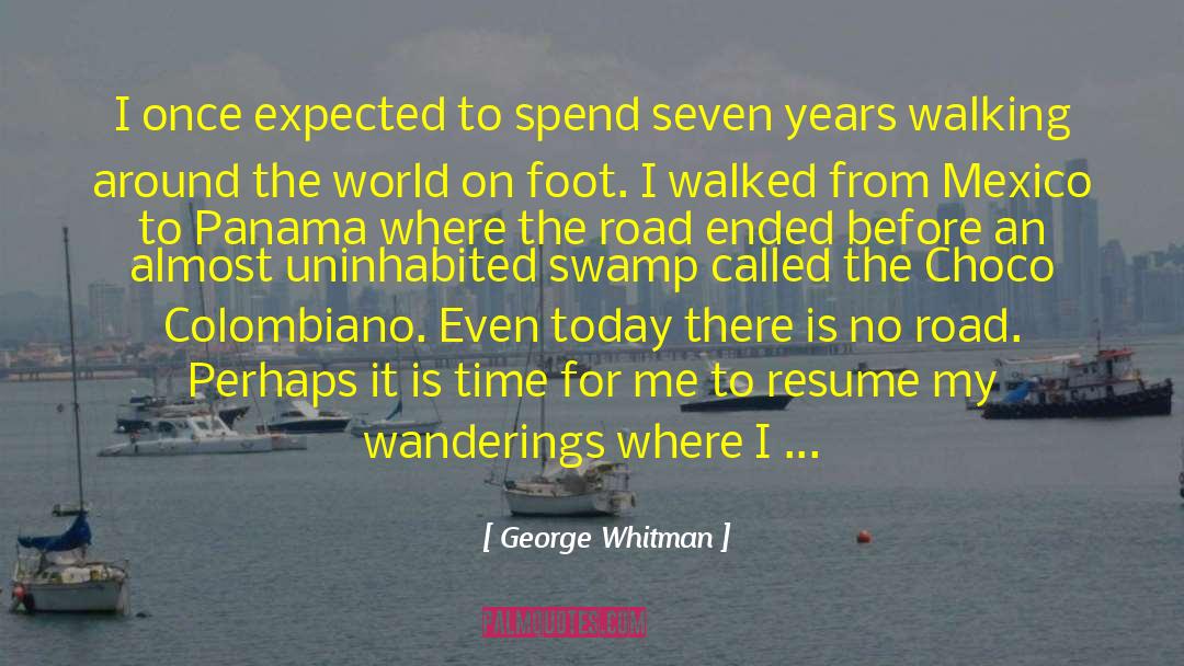 Journey Road Uncertainty quotes by George Whitman