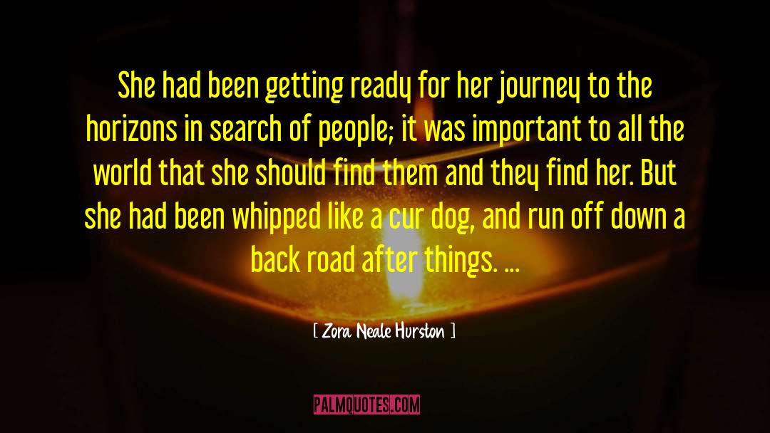 Journey Road Uncertainty quotes by Zora Neale Hurston