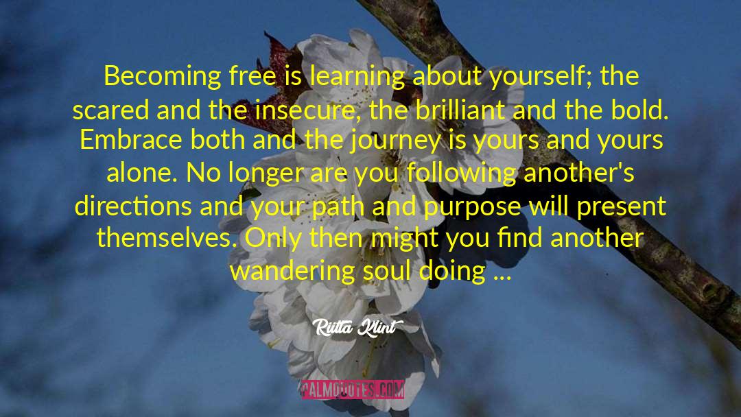 Journey Self Discovery quotes by Riitta Klint