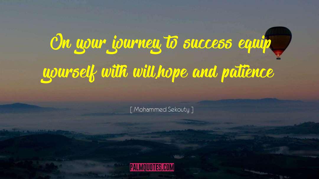 Journey To Success quotes by Mohammed Sekouty