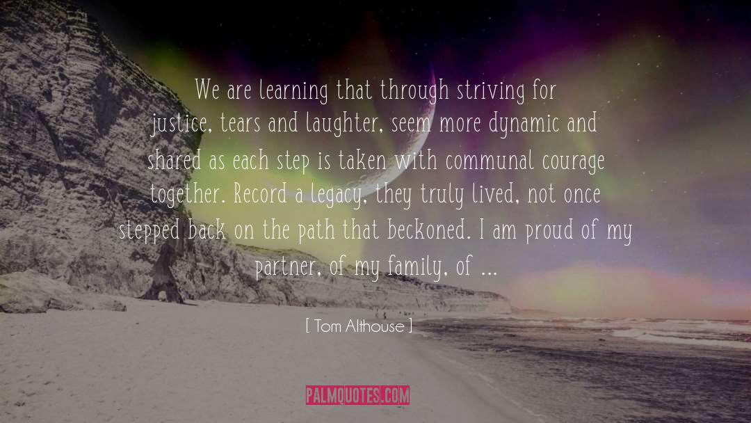 Journey With Life Partner quotes by Tom Althouse